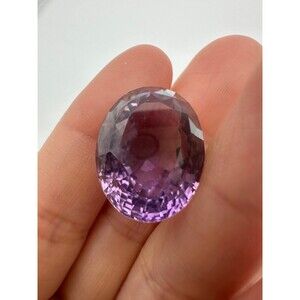 25CT natural faceted amethyst loose Gemstone